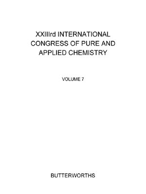 cover image of XXIIIrd International Congress of Pure and Applied Chemistry